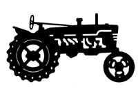 200x133 Vintage John Deere Tractor Clipart