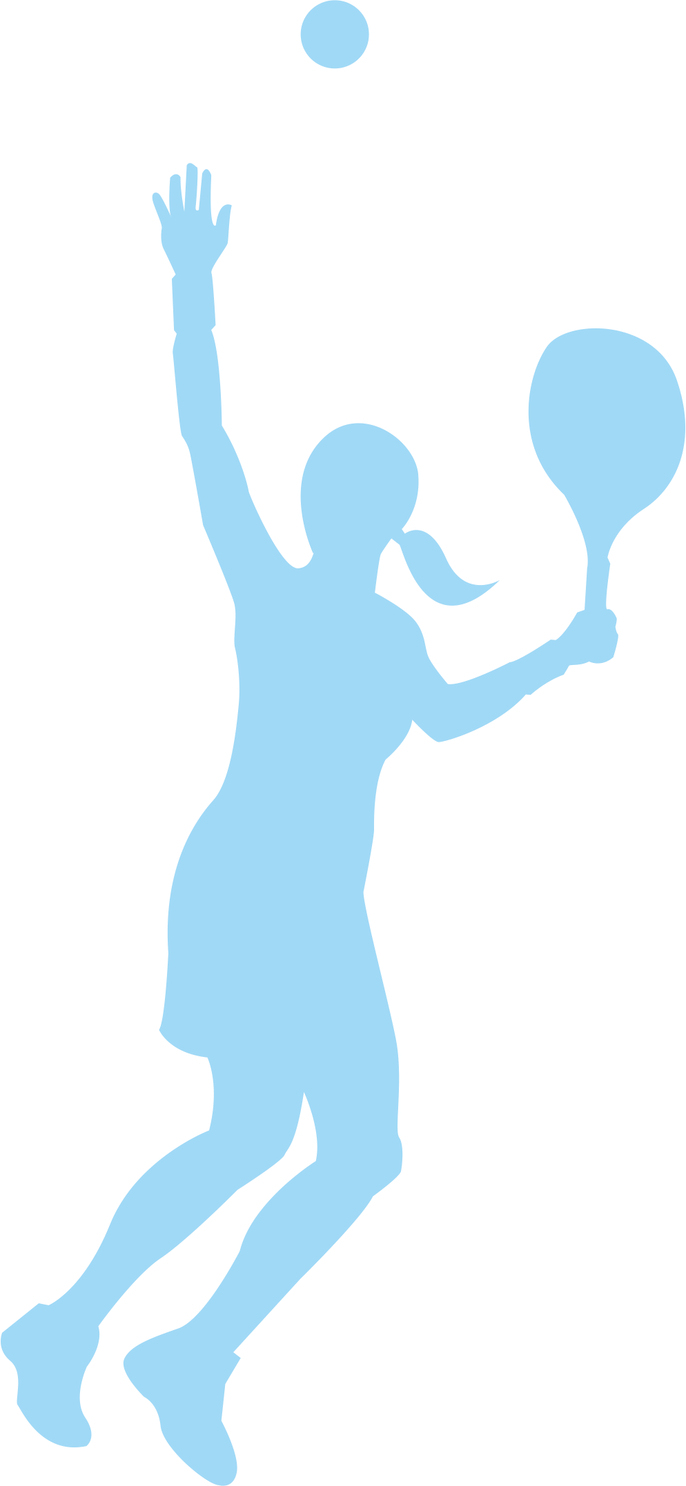 994x2154 Tennis Girl Adobe Illustrator Clip Art