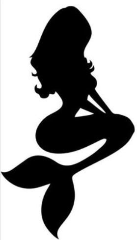 279x489 Aqua Blacklight Mermaid Tattoo, Stamp Size On Left Ring Finger