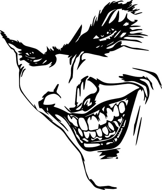 570x667 Joker Svgepspngjpgclipartsprintable Silhouette