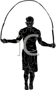 187x300 Silhouette Of A Man Jumping Rope