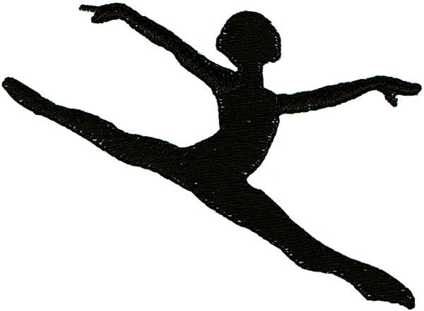 600x441 Jump Dancer Silhouette Clipart
