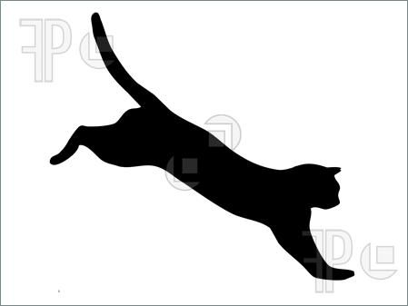 449x337 Jumping Cat Silhouette Clipart Kitty Pins Cat