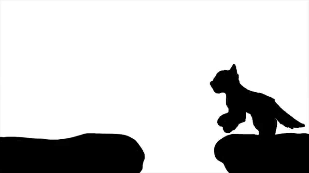 1280x720 Cat Jump Cycle Silhouette