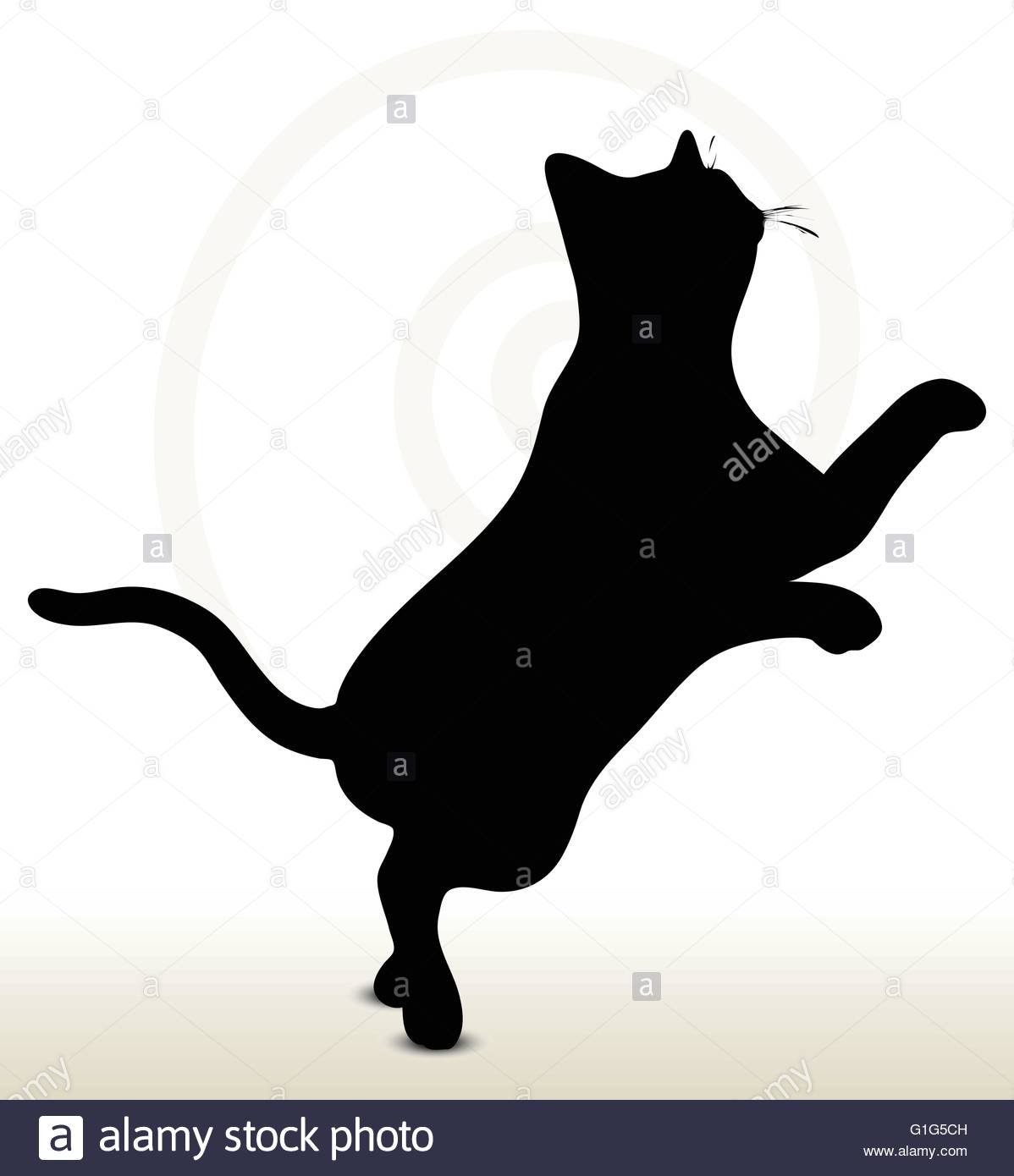1198x1390 Cat Jumping Stock Vector Images