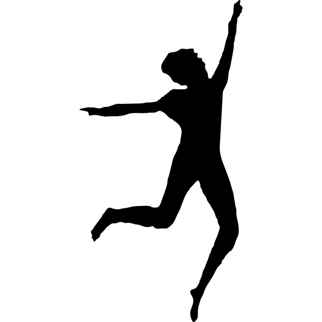 660x660 Woman Dancing Silhouette Free Vector Free Vectors Ui Download