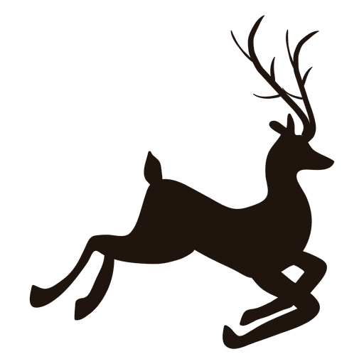 512x512 Reindeer Silhouette Jumping 50