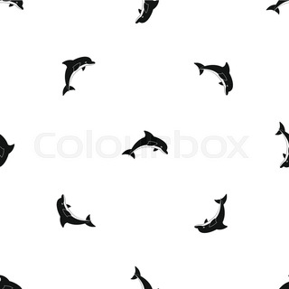 320x320 Dolphin Silhouette Stock Vector Colourbox