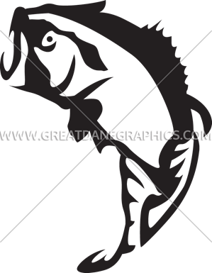 299x385 Large Mouth Bass Jumping Production Ready Artwork For T Shirt