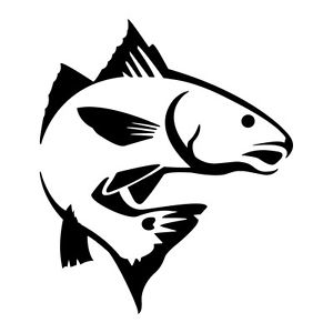 300x300 Red Fish Jumping Vinyl Decal Sticker In (Dark Colors) Ebay