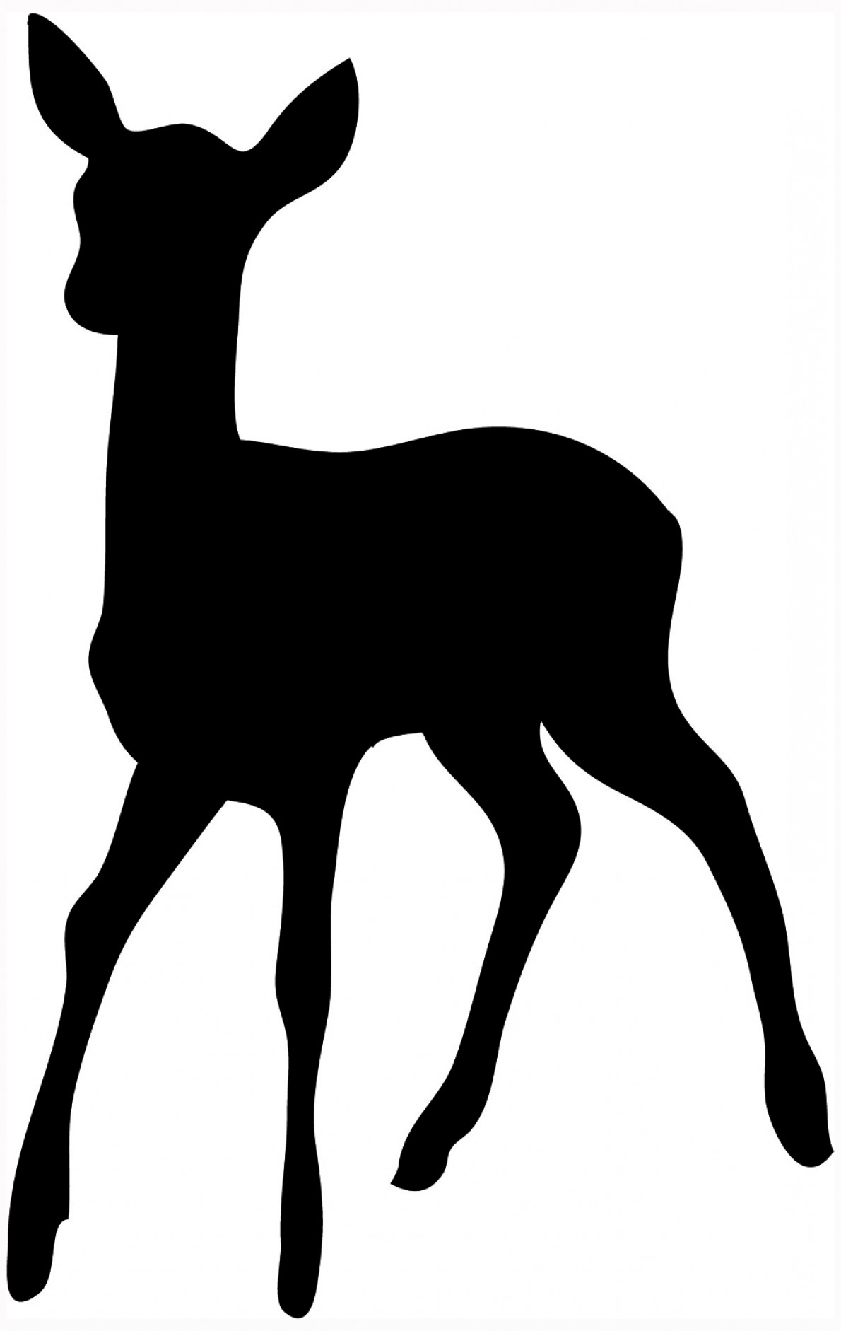 Jumping Reindeer Silhouette at GetDrawings | Free download