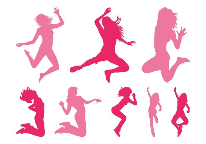700x490 Jumping Girls Silhouettes