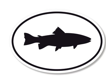 340x270 Trout Decal Etsy