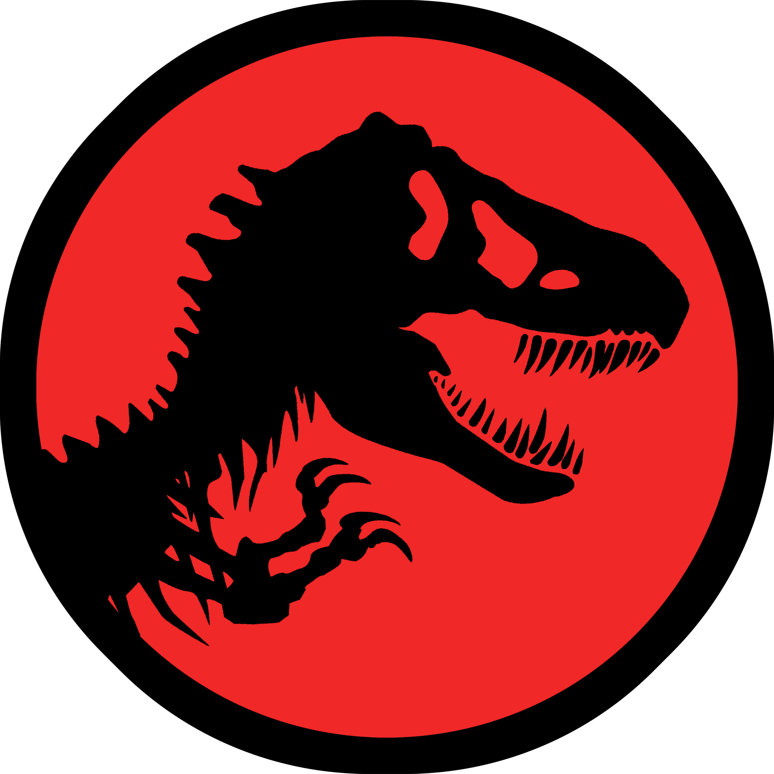 2541x2540 Logo Jurassic Park