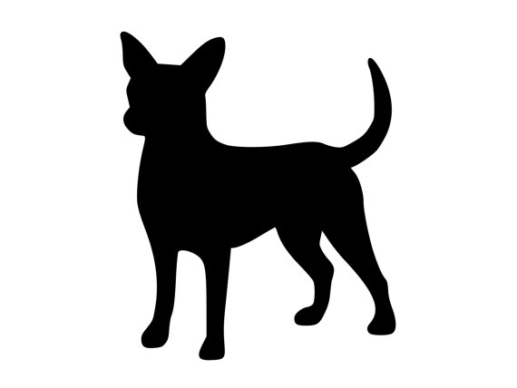 570x428 Chihuahua Dog Outdoor Vinyl Silhouette K9 Breed Adhesive