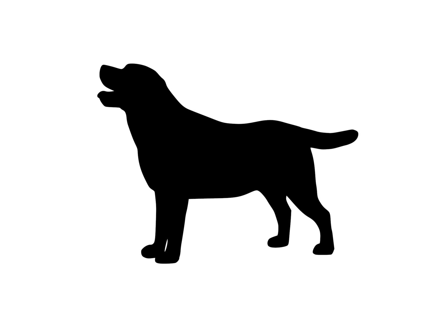 1500x1125 Labrador Retriever Decal Dog Sticker Outdoor Vinyl Silhouette