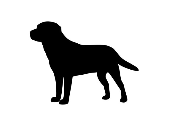 570x427 Labrador Retriever Dog Outdoor Vinyl Silhouette K9 Breed