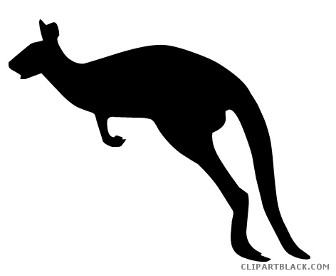 Kangaroo Silhouette Clip Art Free at GetDrawings | Free download