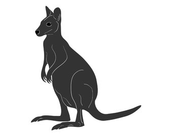 340x270 Kangaroo Silhouette Etsy