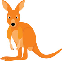 200x195 Free Kangaroo Clipart