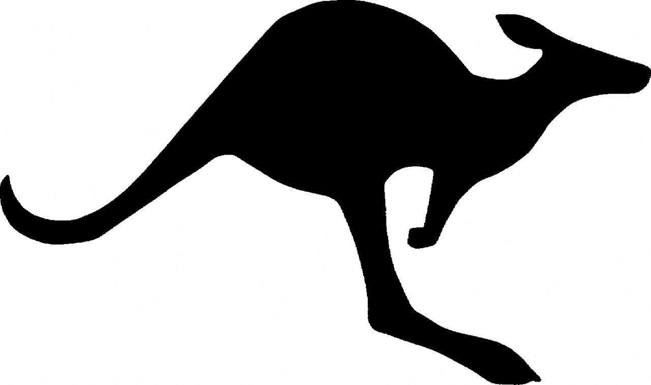 Kangaroo Silhouette Clip Art Free at GetDrawings | Free download