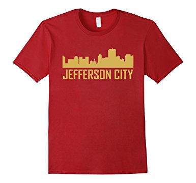 385x360 Jefferson City Missouri Skyline Silhouette T Shirt
