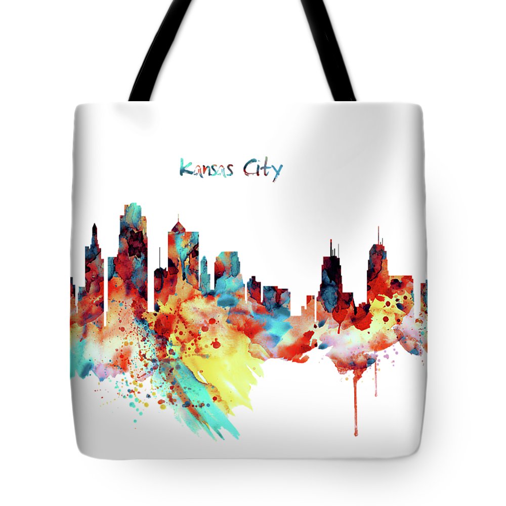 1000x1000 Kansas City Skyline Silhouette Tote Bag For Sale By Marian Voicu