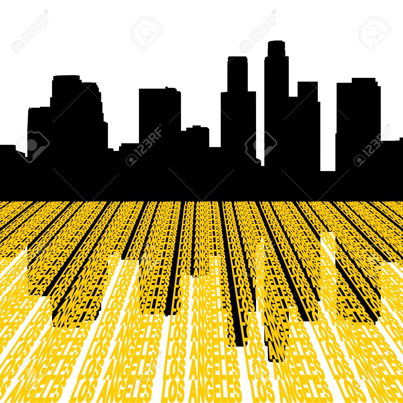 1300x1300 Skyline Clipart Dtla