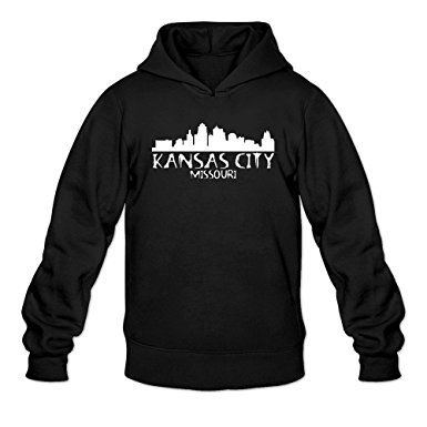 385x385 Hedone Men's Kansas City Skyline Silhouette Hoodie Books