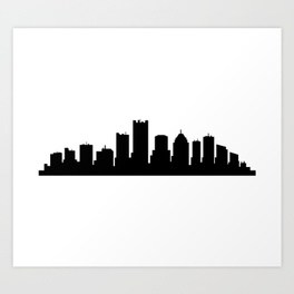 264x264 City Silhouette Art Prints Society6