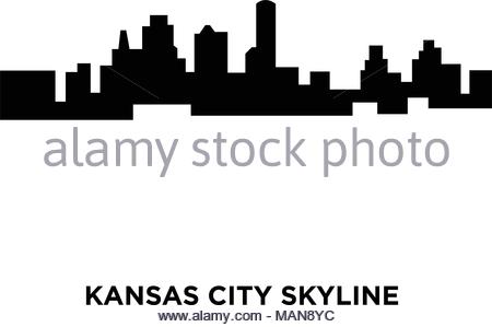 450x299 Missouri, Kansas City Architecture Line Skyline Illustration