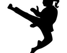 214x170 Karate Girl Clipart
