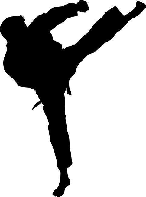 Karate Kid Silhouette at GetDrawings | Free download