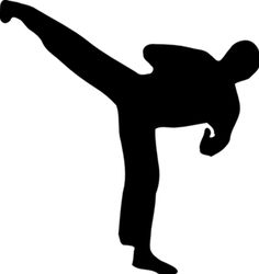 236x250 Karate Girl Silhouette Cuttable Designs Cricut