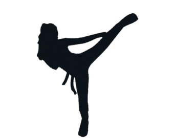 340x270 Kickboxing Clipart Silhouette