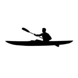 270x270 Kayaker Silhouette Stencil Free Stencil Gallery