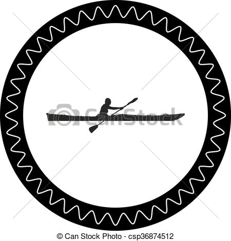 450x470 Kayak Vector Clip Art