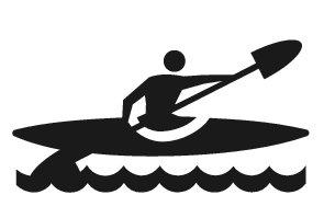 295x199 Kayak Clipart