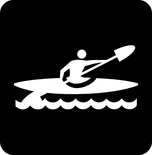 588x599 Kayak Clipart Kayaker