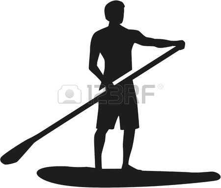 450x384 Paddle Silhouette Clipart