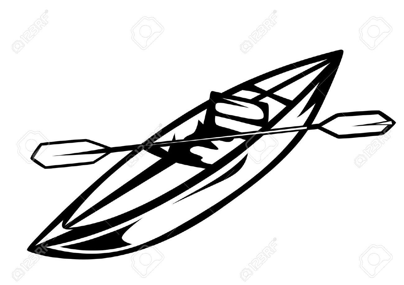 1300x918 Free Kayak Silhouette Clipart