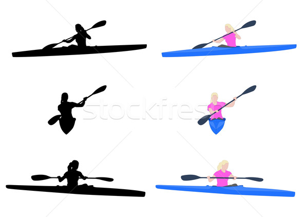 600x422 Kayak Stock Vectors, Illustrations And Cliparts Stockfresh