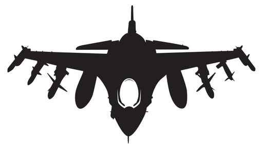 512x290 Fighter Jet Silhouette Decal Boys Bedroom Inspiration