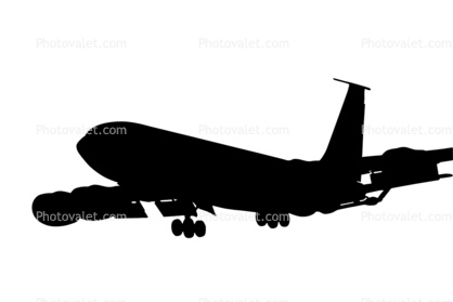418x279 Boeing Kc 135 Stratotanker, Aerial Tanker Silhouette, Logo, Shape