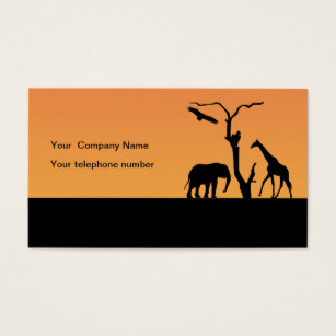 307x307 Elephant Silhouette Business Cards Amp Templates Zazzle