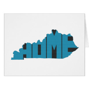 307x307 Kentucky State Silhouette Cards