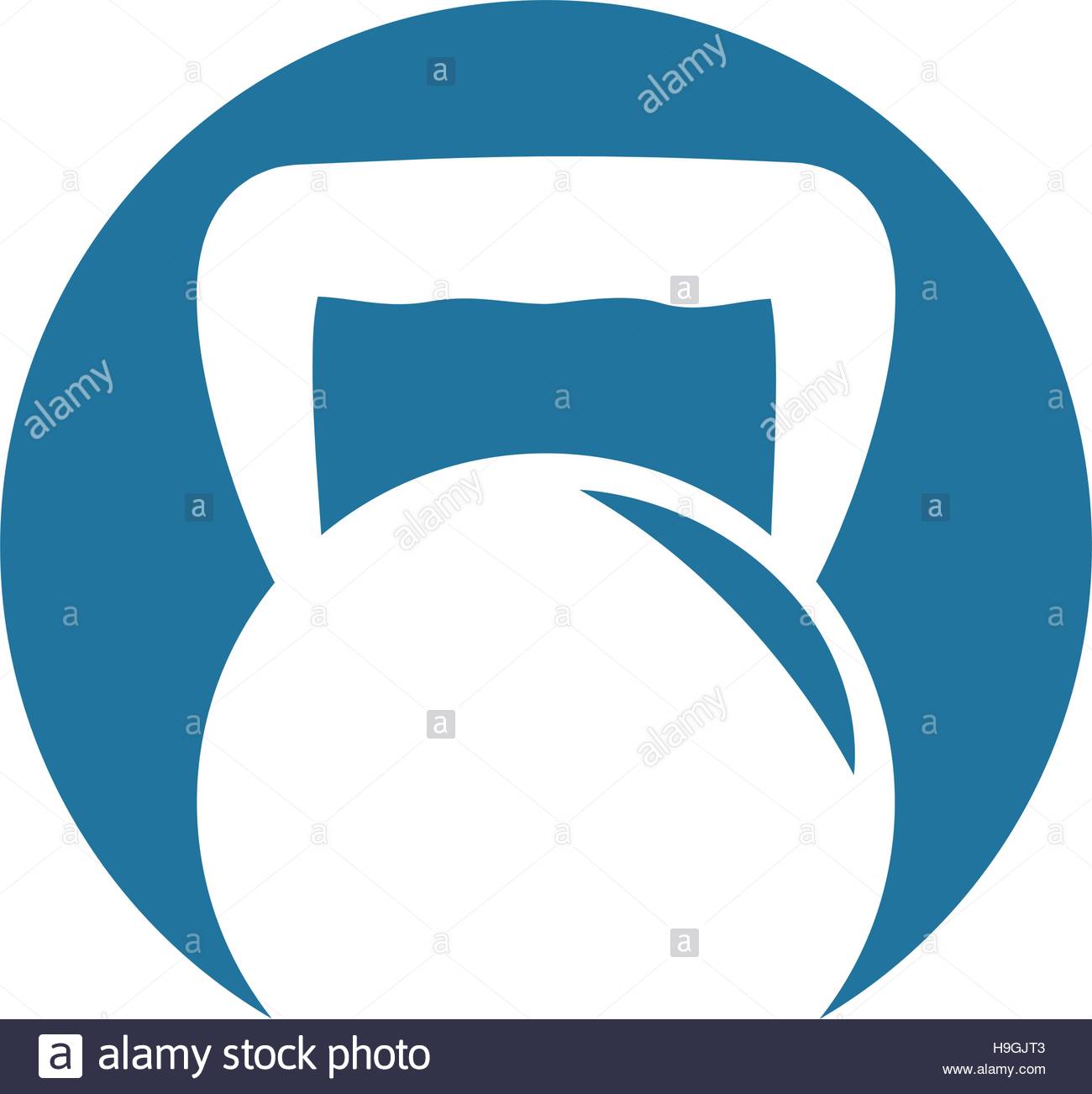 1300x1302 Kettlebell Gym Sport Silhouette Blue Circle Stock Vector Art