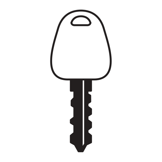550x550 Car Key Silhouette Icon