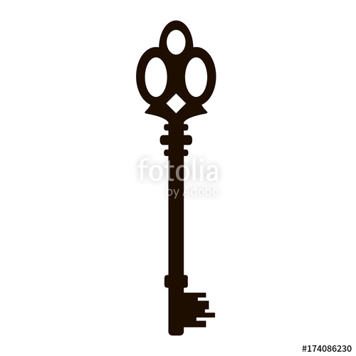 500x500 Old Key Silhouette Stock Image And Royalty Free Vector Files