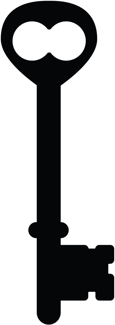 400x1128 Key Clipart Silhouette